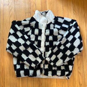 Free People Hit the Slopes Checkered Fleece